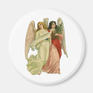 Imã Natal Antigo, Anjo Vitoriano Antigo Recortado