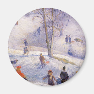 Imã Natal Antigo, Esquiando, Glackens Central Park