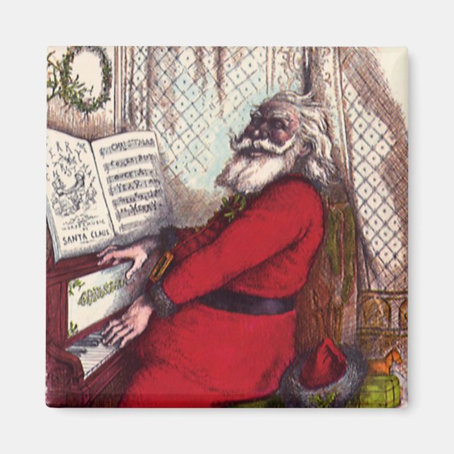Imã Natal Antigo, Papai Noel Thomas Nast Piano (Frente)