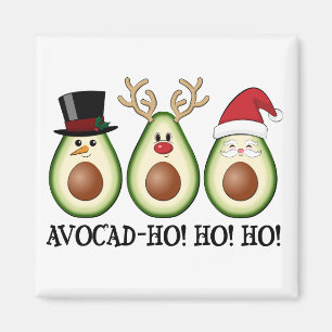 Imã Natal Avocado Frosty, Rudolph e Papais noeis