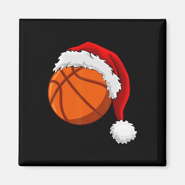 Imã Natal Ball Santa Hat Homens Esporte (Frente)
