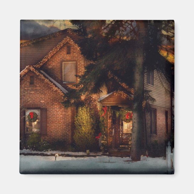 Imã Natal - Casa de Biscoito de Gengibre (Frente)