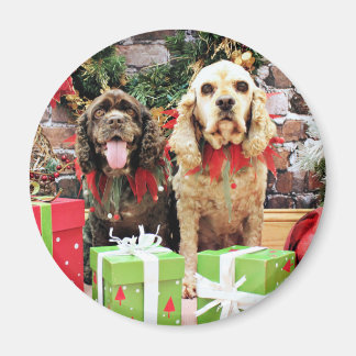 Imã Natal - Cocker Spaniel - Murphy - Calvin