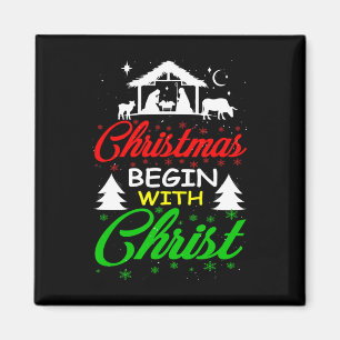 Imã Natal Comece com Cristo