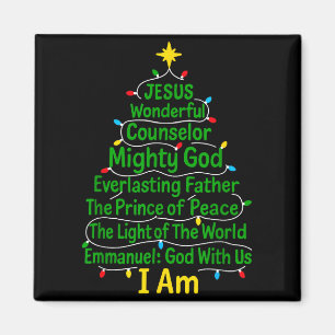 Imã Natal cristão Jesus Bíblia Nomes Árvore de Natal X