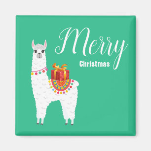 Imã Natal da alpaca funky, lhamas fofas