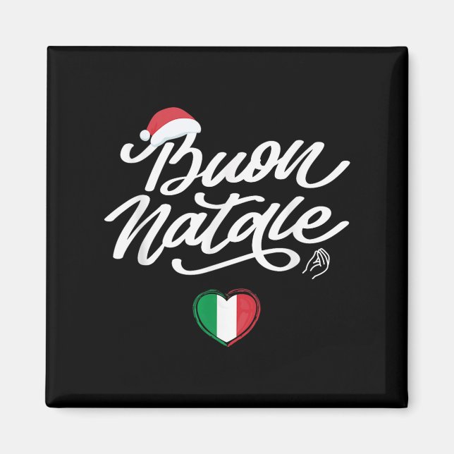 Imã Natal da família italiana Buon Natale, Orgulho da  (Frente)
