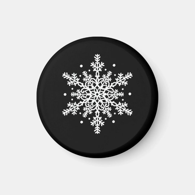 Imã Natal de Inverno Grupo de Correspondência de Floco (Frente)