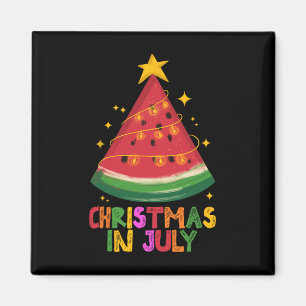 Imã Natal de Melancia Fofo em Julho Férias de Verão da