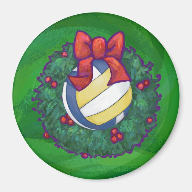 Imã Natal de voleibol (Frente)