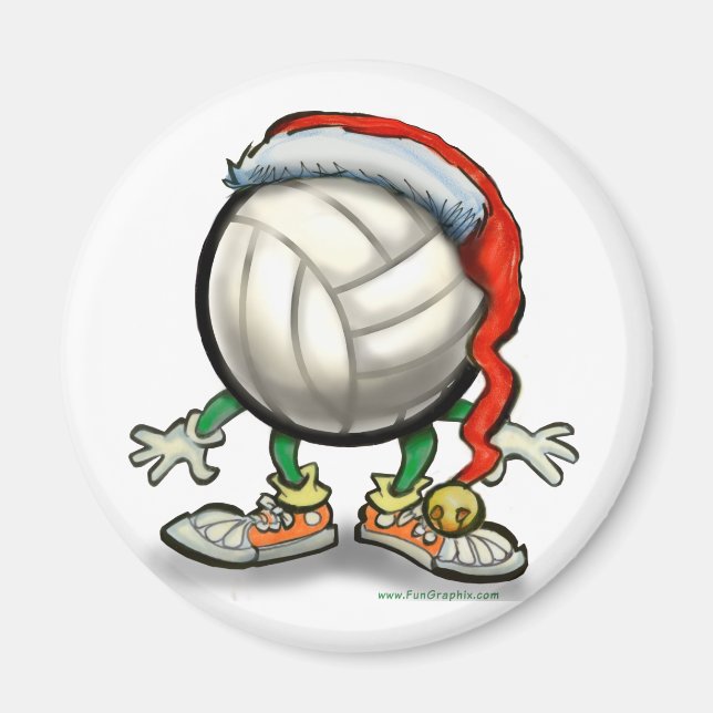 Imã Natal de voleibol (Frente)