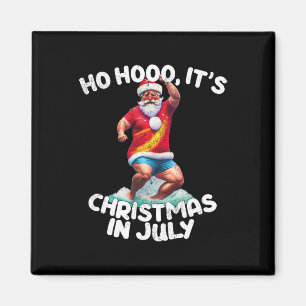 Imã Natal Divertido Antigo Retrô Férias de Verão É Nat