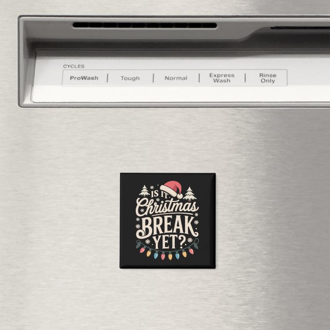 Imã Natal Divertido É Já Férias De Natal Professores (In Situ (Dishwasher))