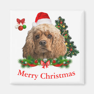 Imã Natal do Cocker Spaniel
