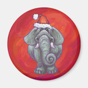 Imã Natal do elefante no vermelho