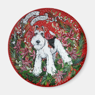 Imã Natal do Fox Terrier do fio