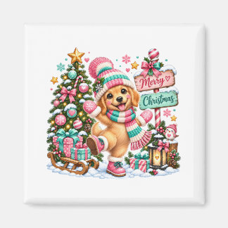 Imã Natal do Golden Retriever