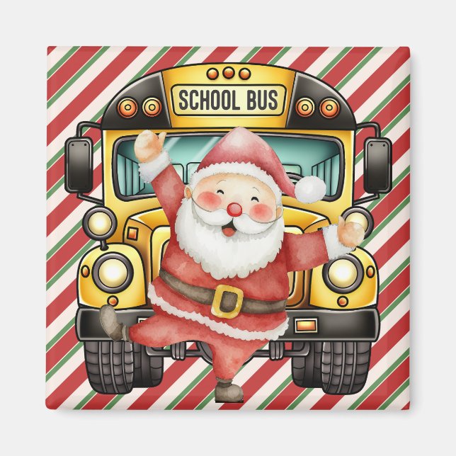 Imã Natal do ônibus escolar para o motorista (Frente)