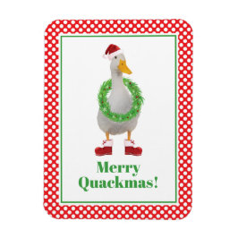Ímã Natal do Quackmas feliz