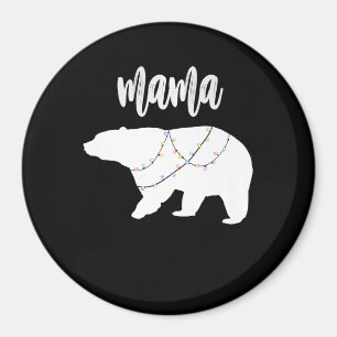 Imã Natal Do Urso Polar De Luzes