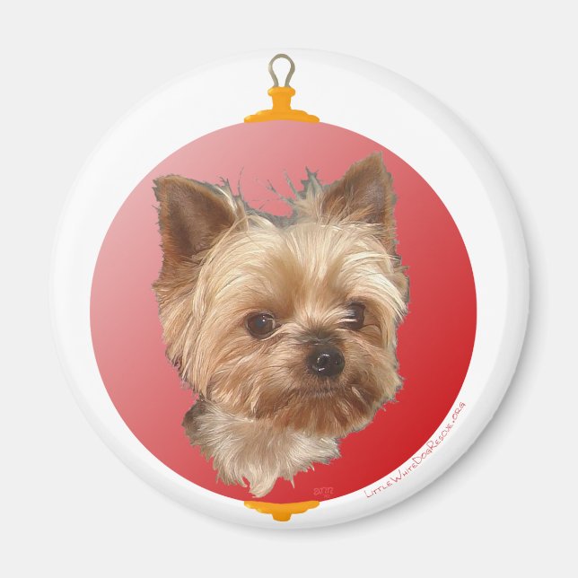 Imã Natal do Yorkshire Terrier (Frente)