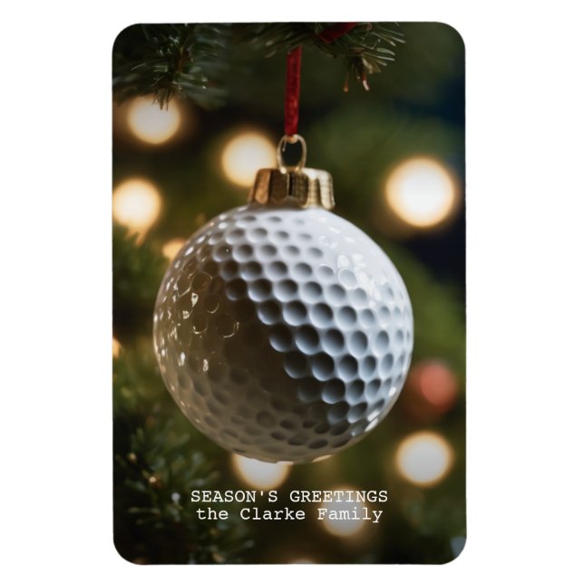Ímã Natal dos Saudações de Golf Season (Vertical)