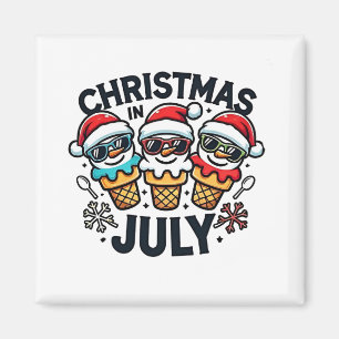 Imã Natal em 4 de Julho de Sorvete EUA
