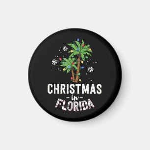 Imã Natal Em Flórida A Família Palm Trees Va