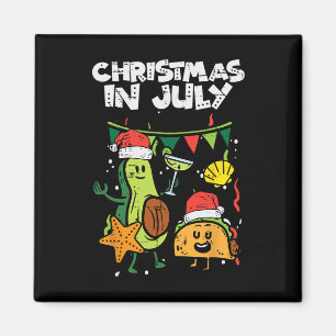 Imã Natal Em Julho Abacate Taco Verão Mexicano Homens