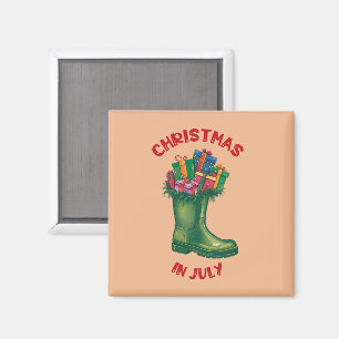 Imã Natal Em Julho, Bota De Boas Festas Do Papai Noel