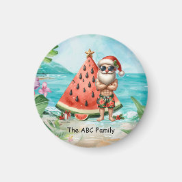 Imã Natal em julho com SANTA CLAUS