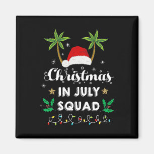 Imã Natal Em Julho Esquadrão Divertido Verão Xmas Papa