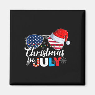 Imã Natal Em Julho Estigia Bandeira Americana 4 De Jul