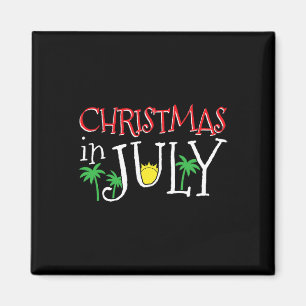 Imã Natal Em Julho Feliz Natal Verão Engraçado San