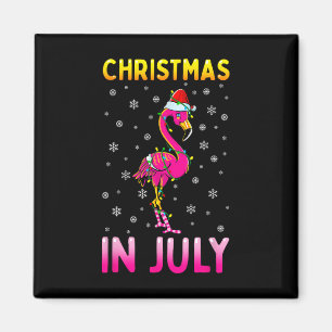 Imã Natal Em Julho Flamingo Rosa Xmas Divertido Homens