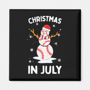 Imã Natal Em Julho Funny Baseball Boneco De Neve Homen