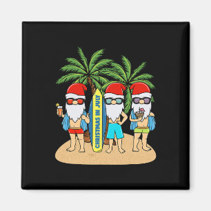 Imã Natal Em Julho Gnomos Férias Verão Praia 
