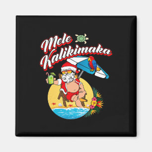 Imã Natal Em Julho Havaiano Engraçado Crianças Verão P