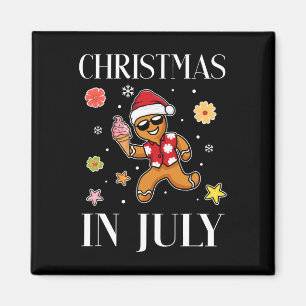 Imã Natal Em Julho Homem de Biscoito de Gengibre Sorve