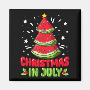 Imã Natal Em Julho Melancia Fruta Tropical De Verão