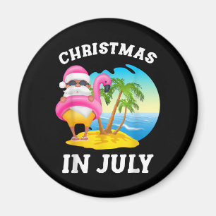 Imã Natal Em Julho Papais noeis Flamingo Piscina Verã