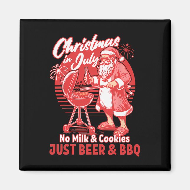 Imã Natal Em Julho Sem Biscoitos De Leite Apenas Bbq P (Frente)