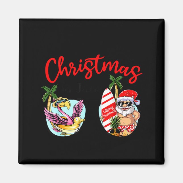 Imã Natal em óculos de sol de junho santa flamingo ver (Frente)