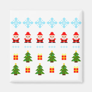 Imã Natal em Pixel Art