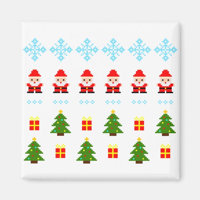 Imã Natal em Pixel Art (Frente)