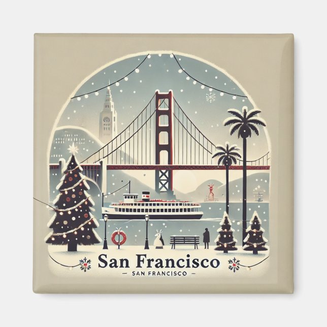 Imã Natal em São Francisco - Ponte Golden Gate (Frente)