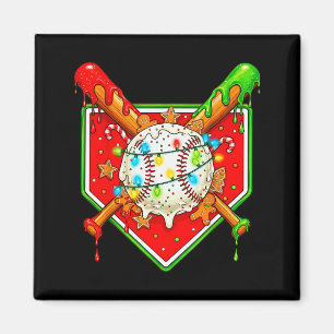 Imã Natal engraçado de beisebol sorvete gotejamento ho