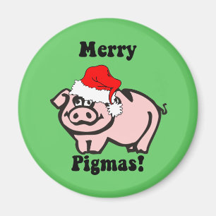 Imã Natal engraçado do porco