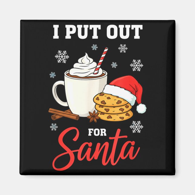 Imã Natal Eu Deixo Para o Papai Noel Leite e Biscoitos (Frente)