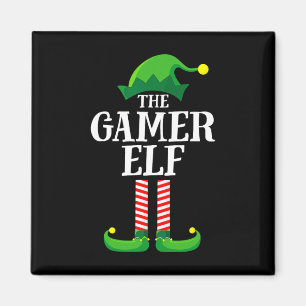 Imã Natal Gamer Elf Mating Family Group Christma